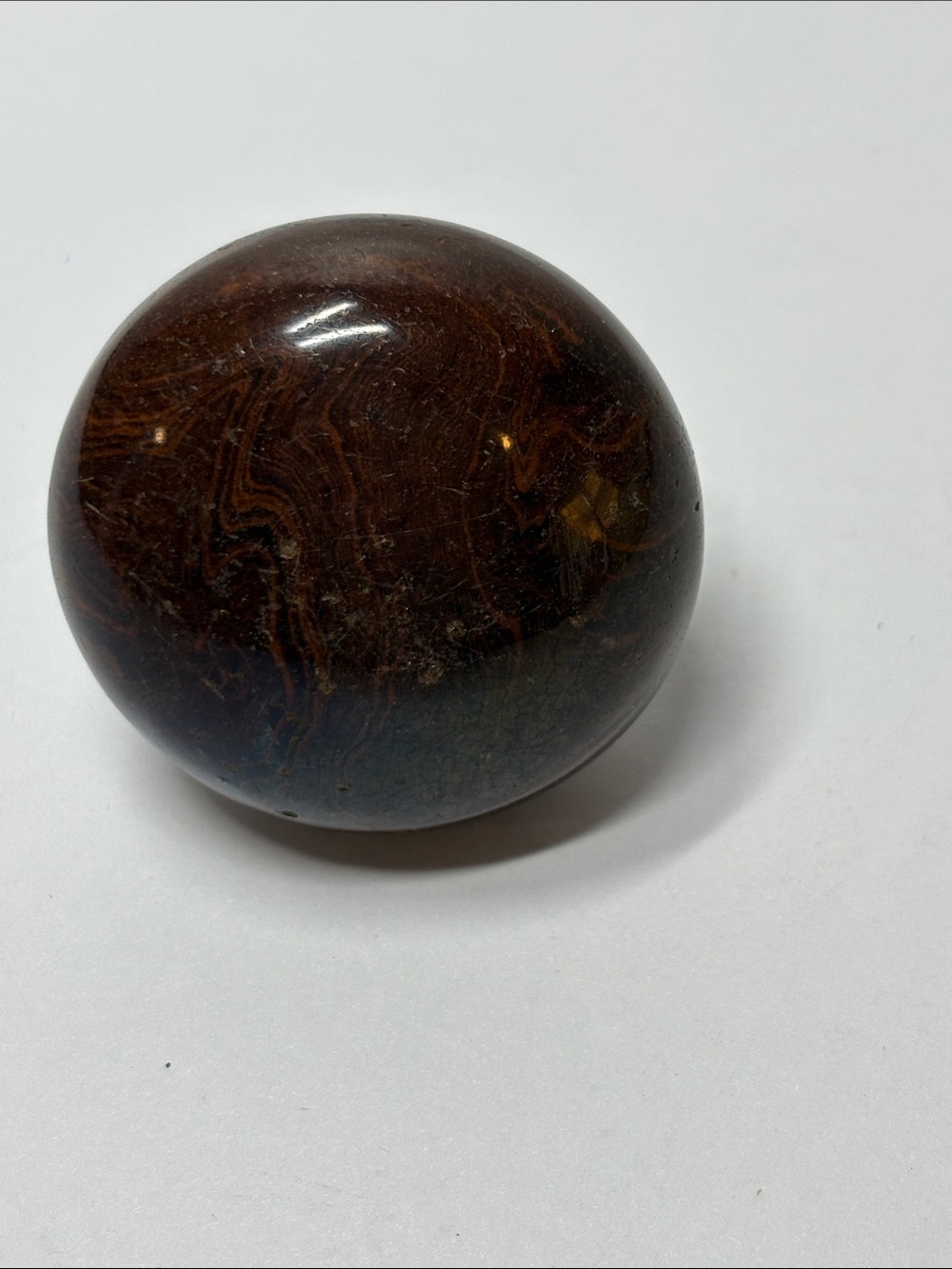 Antique Marble Tiger Swirl Brown Door Knob Hardware